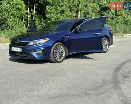 Синий Киа Оптима, объемом двигателя 2 л и пробегом 80 тыс. км за 17500 $, фото 1 на Automoto.ua