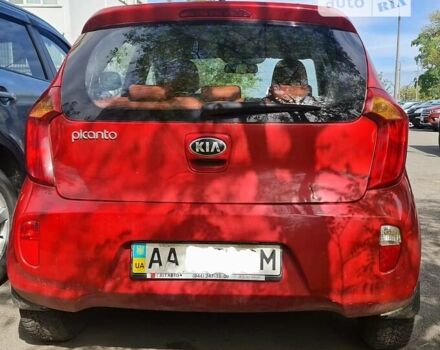 Красный Киа Пиканто, объемом двигателя 1.2 л и пробегом 104 тыс. км за 8500 $, фото 1 на Automoto.ua