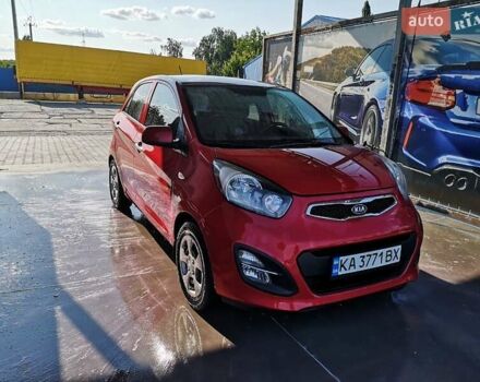 Красный Киа Пиканто, объемом двигателя 1.25 л и пробегом 71 тыс. км за 7900 $, фото 1 на Automoto.ua