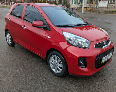 Красный Киа Пиканто, объемом двигателя 1.25 л и пробегом 40 тыс. км за 11500 $, фото 1 на Automoto.ua