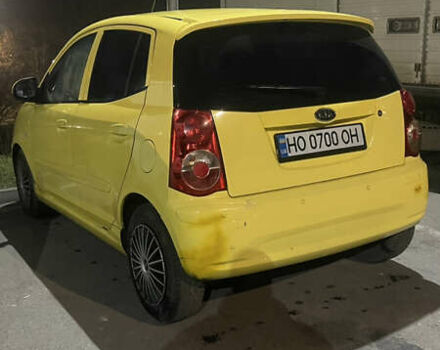 Желтый Киа Пиканто, объемом двигателя 1.09 л и пробегом 190 тыс. км за 4800 $, фото 3 на Automoto.ua