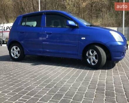 Синий Киа Пиканто, объемом двигателя 1.1 л и пробегом 166 тыс. км за 4600 $, фото 1 на Automoto.ua