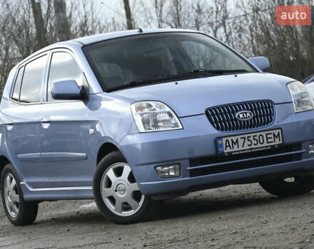 Синий Киа Пиканто, объемом двигателя 1.09 л и пробегом 135 тыс. км за 5200 $, фото 1 на Automoto.ua