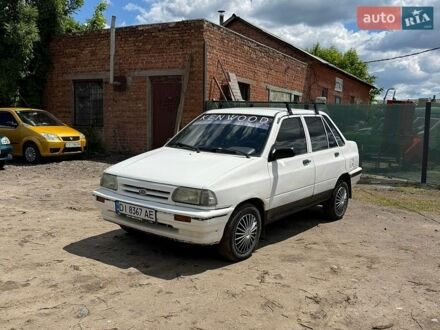 Белый Киа Прайд, объемом двигателя 1.32 л и пробегом 190 тыс. км за 600 $, фото 1 на Automoto.ua