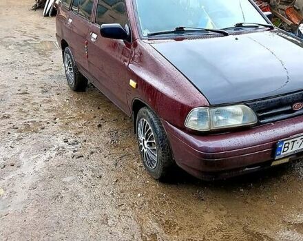 Красный Киа Прайд, объемом двигателя 1.3 л и пробегом 200 тыс. км за 1350 $, фото 1 на Automoto.ua