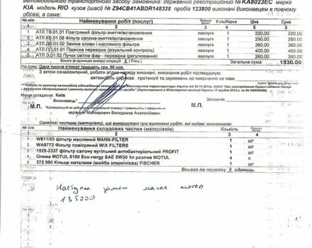 Білий Кіа Ріо, об'ємом двигуна 1.4 л та пробігом 132 тис. км за 6600 $, фото 6 на Automoto.ua