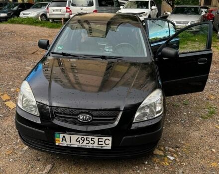 Черный Киа Рио, объемом двигателя 1.4 л и пробегом 270 тыс. км за 5100 $, фото 1 на Automoto.ua