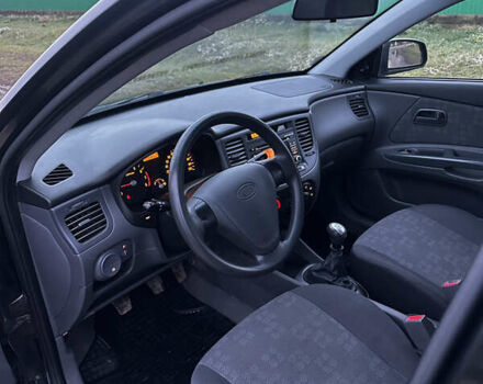 Черный Киа Рио, объемом двигателя 1.4 л и пробегом 220 тыс. км за 4499 $, фото 18 на Automoto.ua