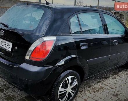 Черный Киа Рио, объемом двигателя 1.4 л и пробегом 218 тыс. км за 4600 $, фото 3 на Automoto.ua