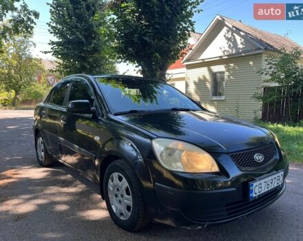 Черный Киа Рио, объемом двигателя 1.4 л и пробегом 235 тыс. км за 3200 $, фото 2 на Automoto.ua