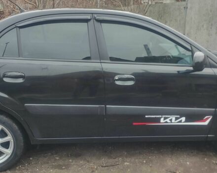 Черный Киа Рио, объемом двигателя 1.4 л и пробегом 229 тыс. км за 4200 $, фото 2 на Automoto.ua