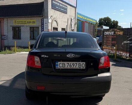 Черный Киа Рио, объемом двигателя 1.4 л и пробегом 235 тыс. км за 3200 $, фото 14 на Automoto.ua