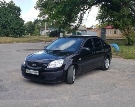 Черный Киа Рио, объемом двигателя 1.4 л и пробегом 104 тыс. км за 7000 $, фото 1 на Automoto.ua