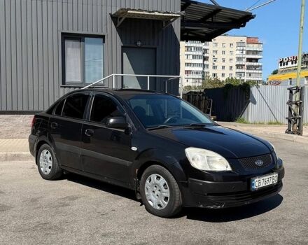 Черный Киа Рио, объемом двигателя 1.4 л и пробегом 235 тыс. км за 3200 $, фото 11 на Automoto.ua