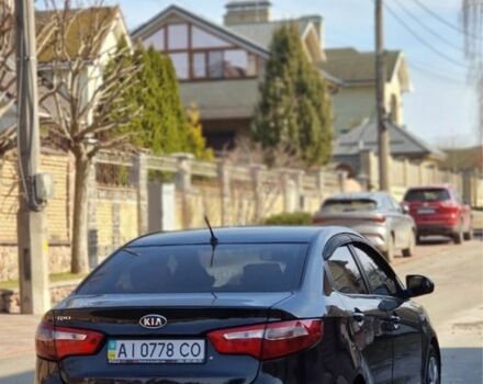 Черный Киа Рио, объемом двигателя 1.4 л и пробегом 180 тыс. км за 6500 $, фото 4 на Automoto.ua