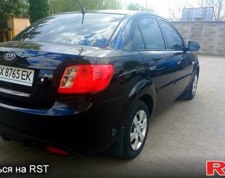 Черный Киа Рио, объемом двигателя 1.4 л и пробегом 49 тыс. км за 4800 $, фото 3 на Automoto.ua