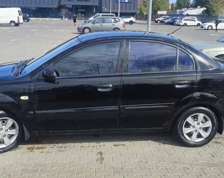 Черный Киа Рио, объемом двигателя 1.4 л и пробегом 224 тыс. км за 4600 $, фото 7 на Automoto.ua