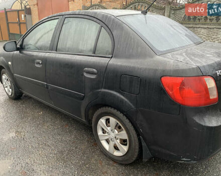 Черный Киа Рио, объемом двигателя 1.4 л и пробегом 105 тыс. км за 4100 $, фото 4 на Automoto.ua