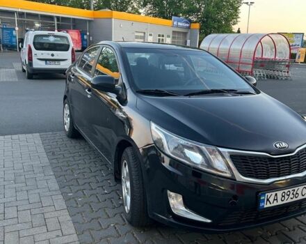 Черный Киа Рио, объемом двигателя 1.4 л и пробегом 190 тыс. км за 6600 $, фото 3 на Automoto.ua