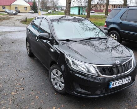 Черный Киа Рио, объемом двигателя 1.4 л и пробегом 94 тыс. км за 6500 $, фото 3 на Automoto.ua