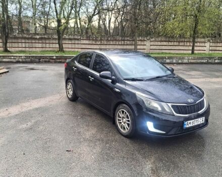 Черный Киа Рио, объемом двигателя 1.4 л и пробегом 197 тыс. км за 7000 $, фото 2 на Automoto.ua