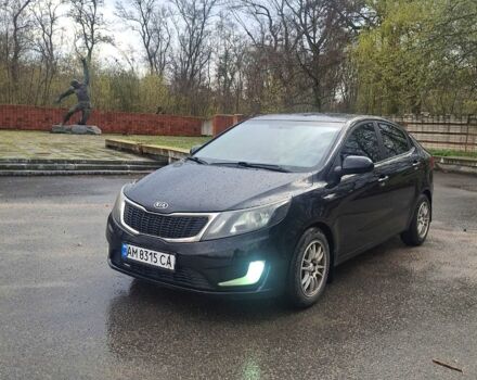 Черный Киа Рио, объемом двигателя 1.4 л и пробегом 197 тыс. км за 7000 $, фото 1 на Automoto.ua