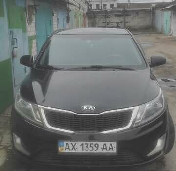 Черный Киа Рио, объемом двигателя 1.4 л и пробегом 120 тыс. км за 8500 $, фото 1 на Automoto.ua