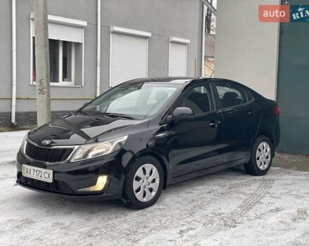 Черный Киа Рио, объемом двигателя 1.4 л и пробегом 124 тыс. км за 9350 $, фото 5 на Automoto.ua