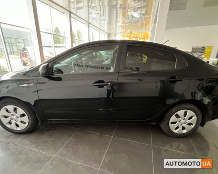 Черный Киа Рио, объемом двигателя 1.4 л и пробегом 143 тыс. км за 8500 $, фото 3 на Automoto.ua