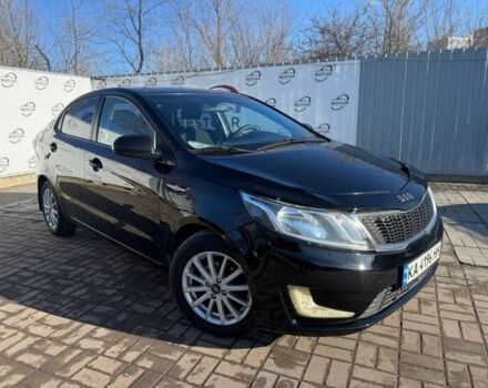 Черный Киа Рио, объемом двигателя 1.4 л и пробегом 214 тыс. км за 7700 $, фото 1 на Automoto.ua