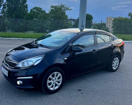 Черный Киа Рио, объемом двигателя 1.4 л и пробегом 240 тыс. км за 5900 $, фото 1 на Automoto.ua
