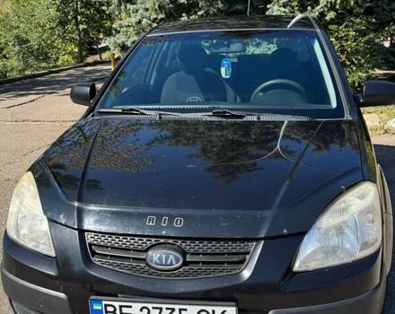 Черный Киа Рио, объемом двигателя 1.4 л и пробегом 350 тыс. км за 4200 $, фото 1 на Automoto.ua
