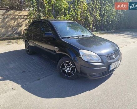 Черный Киа Рио, объемом двигателя 1.4 л и пробегом 271 тыс. км за 3999 $, фото 1 на Automoto.ua