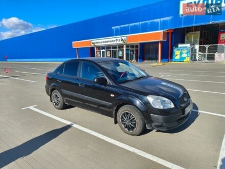 Черный Киа Рио, объемом двигателя 1.4 л и пробегом 187 тыс. км за 4300 $, фото 1 на Automoto.ua