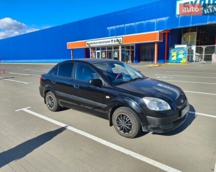 Черный Киа Рио, объемом двигателя 1.4 л и пробегом 187 тыс. км за 4300 $, фото 1 на Automoto.ua