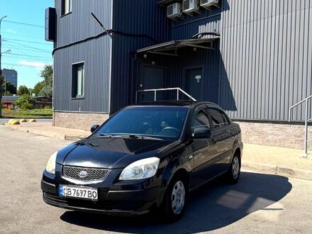 Черный Киа Рио, объемом двигателя 1.4 л и пробегом 235 тыс. км за 3200 $, фото 1 на Automoto.ua