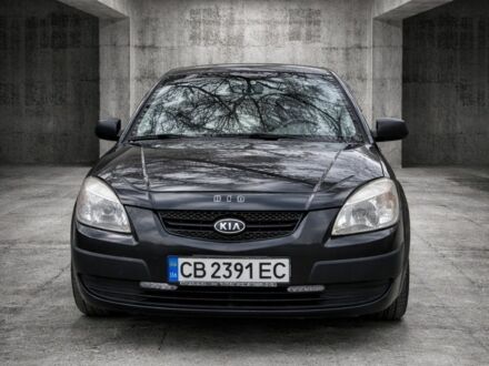 Черный Киа Рио, объемом двигателя 1.4 л и пробегом 212 тыс. км за 3600 $, фото 1 на Automoto.ua