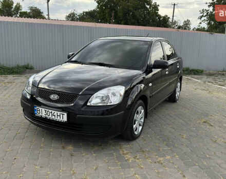 Черный Киа Рио, объемом двигателя 1.4 л и пробегом 163 тыс. км за 4999 $, фото 1 на Automoto.ua