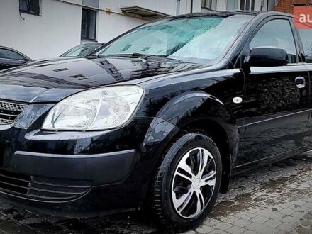 Черный Киа Рио, объемом двигателя 1.4 л и пробегом 218 тыс. км за 4600 $, фото 1 на Automoto.ua
