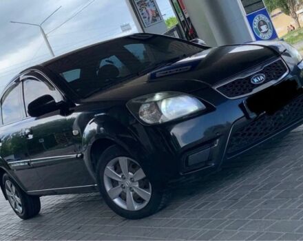 Черный Киа Рио, объемом двигателя 1.4 л и пробегом 204 тыс. км за 4600 $, фото 1 на Automoto.ua
