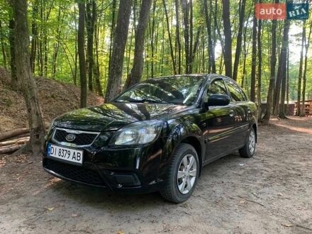 Черный Киа Рио, объемом двигателя 1.4 л и пробегом 275 тыс. км за 4700 $, фото 1 на Automoto.ua