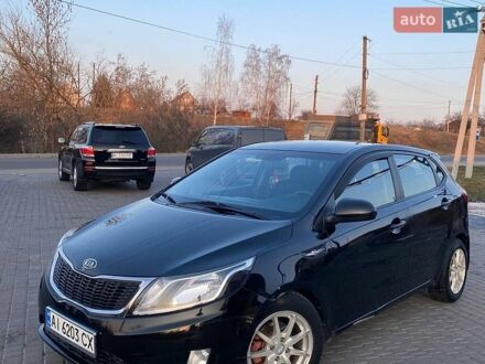 Черный Киа Рио, объемом двигателя 1.4 л и пробегом 170 тыс. км за 6700 $, фото 1 на Automoto.ua