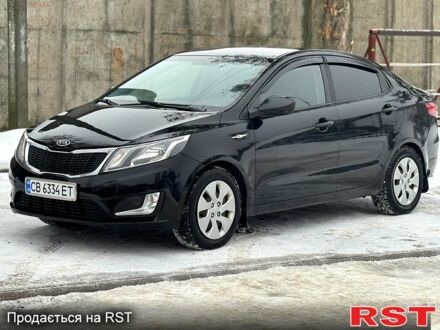 Черный Киа Рио, объемом двигателя 1.4 л и пробегом 155 тыс. км за 7500 $, фото 1 на Automoto.ua