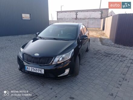 Черный Киа Рио, объемом двигателя 1.6 л и пробегом 285 тыс. км за 7100 $, фото 1 на Automoto.ua