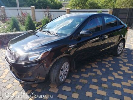 Черный Киа Рио, объемом двигателя 1.4 л и пробегом 150 тыс. км за 7500 $, фото 1 на Automoto.ua