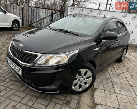 Черный Киа Рио, объемом двигателя 1.4 л и пробегом 185 тыс. км за 6999 $, фото 1 на Automoto.ua