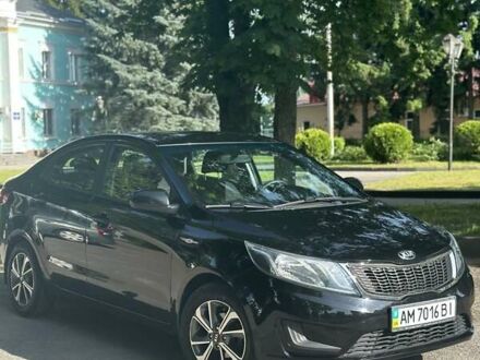 Киа Рио 2013 в Коростышеве на Automoto.ua Черный Киа Рио, объемом двигателя 1.4 л и пробегом 53 тыс. км за 9500 $, фото 1 на Automoto.ua