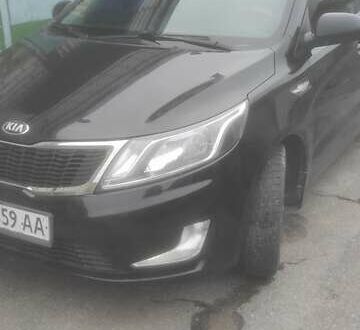 Черный Киа Рио, объемом двигателя 1.4 л и пробегом 120 тыс. км за 8500 $, фото 1 на Automoto.ua