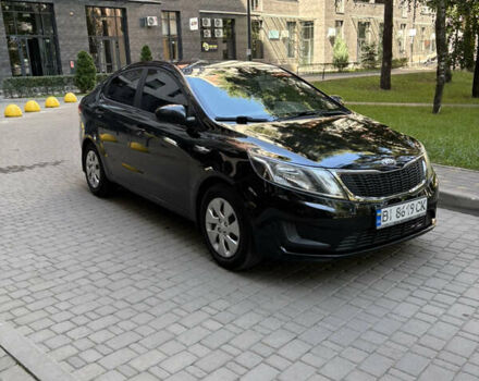Черный Киа Рио, объемом двигателя 1.4 л и пробегом 136 тыс. км за 8100 $, фото 1 на Automoto.ua