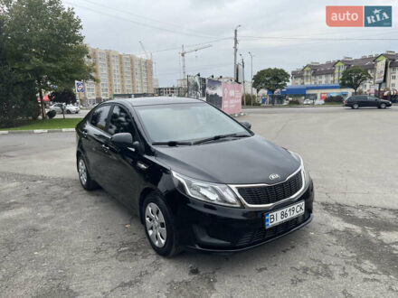 Черный Киа Рио, объемом двигателя 1.4 л и пробегом 136 тыс. км за 7700 $, фото 1 на Automoto.ua